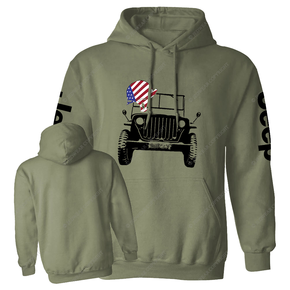 America Flag 4th Of July Soldier Helmet Jp Casual Hoodie