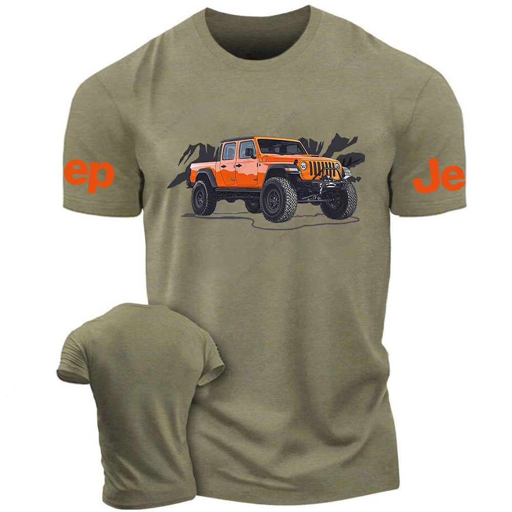Truck Driving On Mountain Road Four-Wheeler Jp T-Shirt