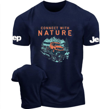 Connect With Nature Moutain Jp Design T-Shirt