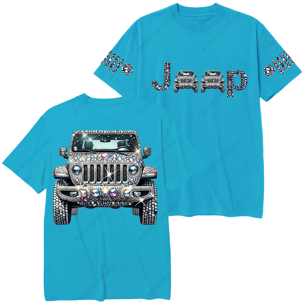 Bling Sparkle Rhinestone Car Glam Girl Jp T-Shirt