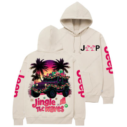 Jingle All the Waves Jp Casual Hoodie