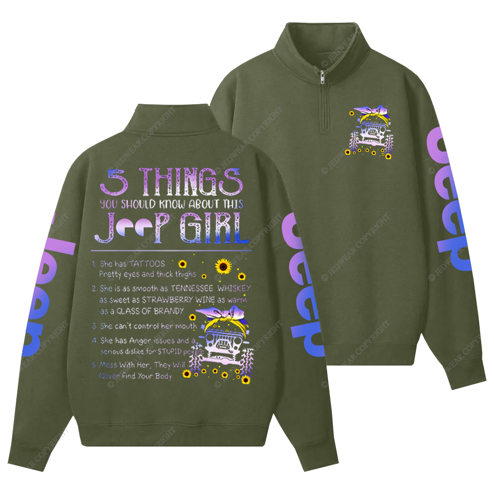 5 Things You Should Know About This Girl Jp Half-Zip Jacket Sweatshirt