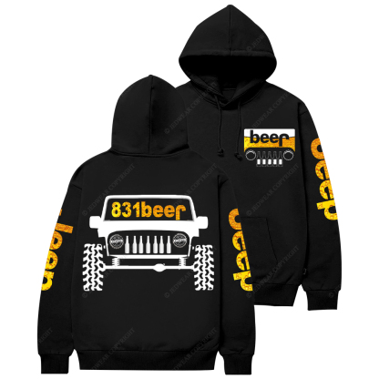 Funny Retro Beer 831 Jp Casual Hoodie