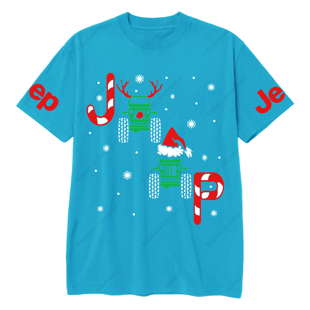 Merry Christmas Snowflakes Antlers Jp T-Shirt