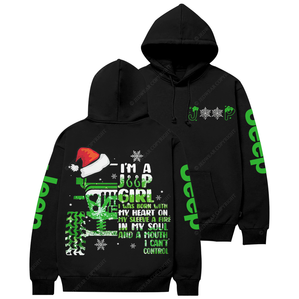 I'm A Jp Girl Santa Hat Jp Casual Hoodie