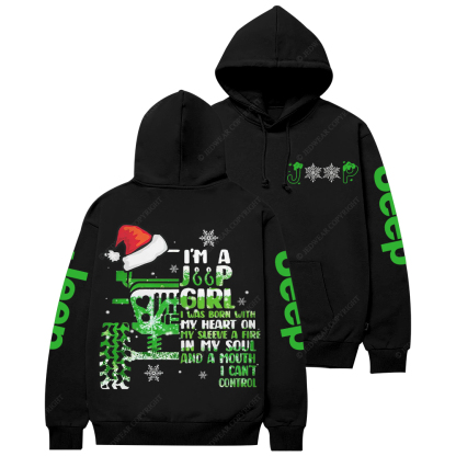 I'm A Jp Girl Santa Hat Jp Casual Hoodie