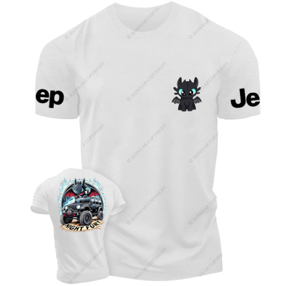 Night Fury Halloween A Little Bat Is Driving Rubicon Jp T-Shirt