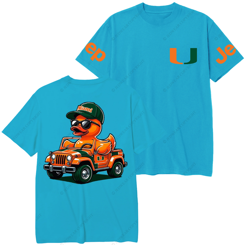 University of Miami Duck  Jp T-Shirt
