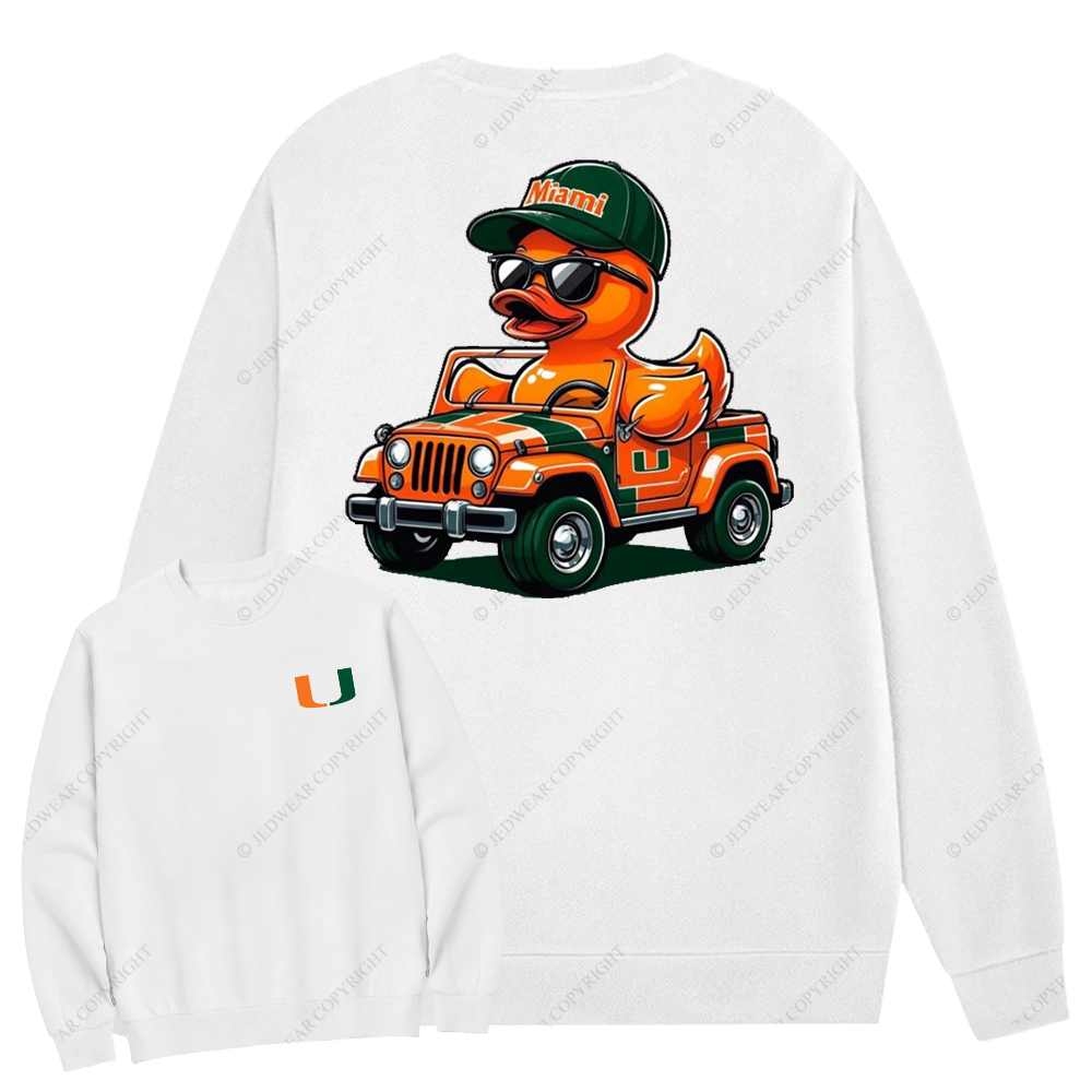 University Of Miami Duck Jp Crew Neck Sweatshirt