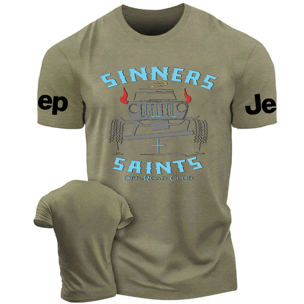 Sinners and Saints District Religion Jesus Jp T-Shirt