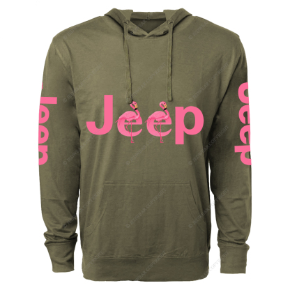 Pink Swan Flamingo Jp Lightweight Hoodie