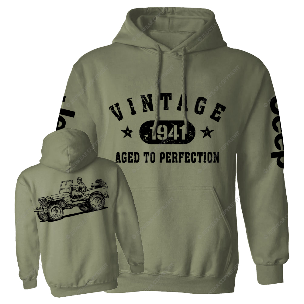 Vintage Aged To Perfection 1941 Jp Casual Hoodie