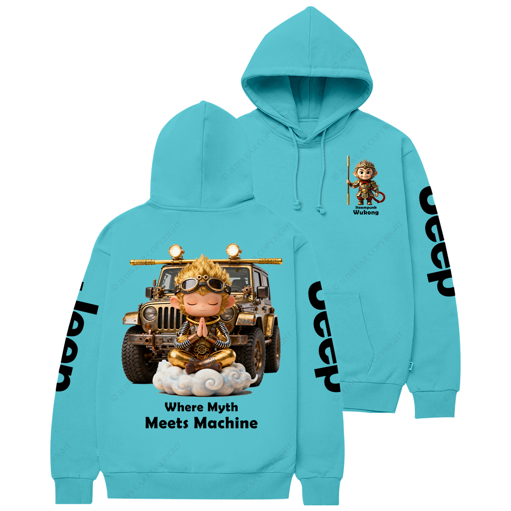 Steampunk Wukong Where Myth Meets Machine Jp Casual Hoodie