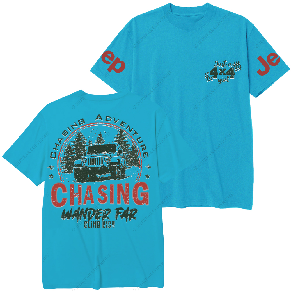 Chasing Adventure Climb High Wander Far Jp T-Shirt