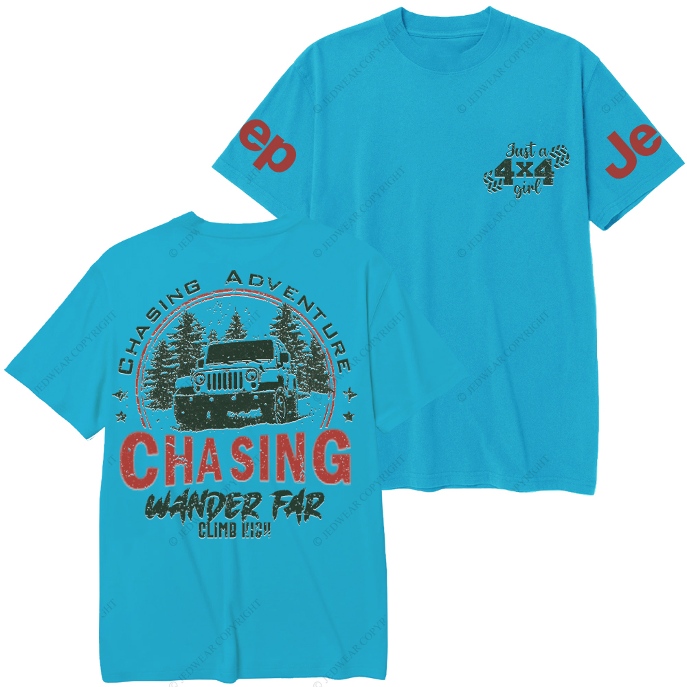 Chasing Adventure Climb High Wander Far Jp T-Shirt