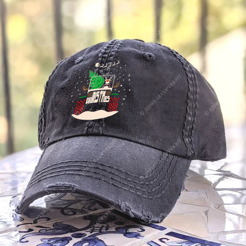 Reindeer Off Road Car Christmas Jp Baseball Cap