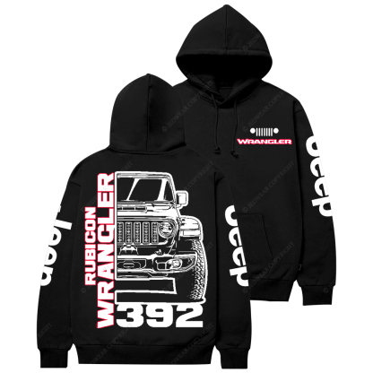 Rubicon Wrangler 392 V8 Trail King Off-Road Muscle Icon Jp Casual Hoodie