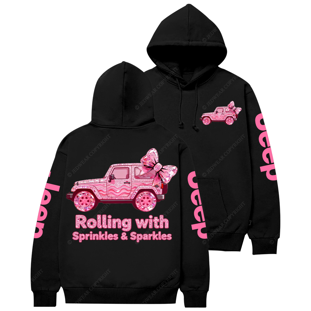 Rolling With Sprinkles Sparkles Candy Style Jp Casual Hoodie