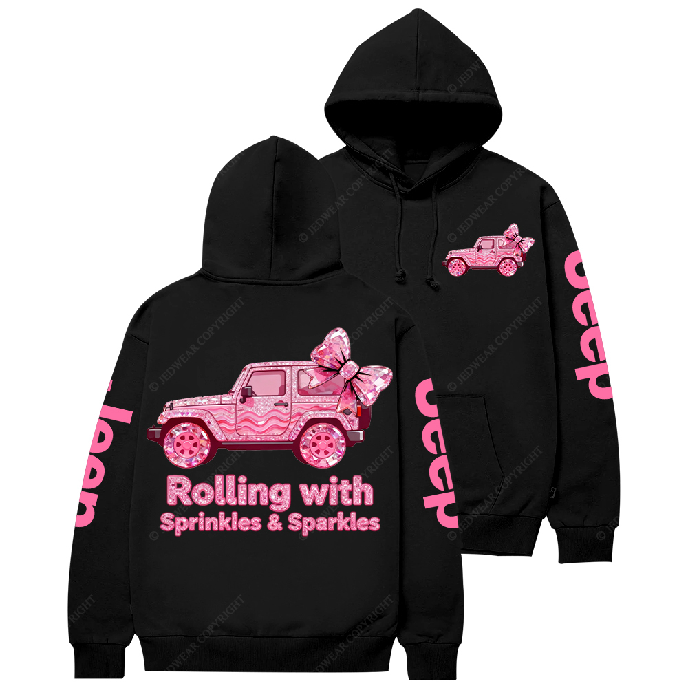 Rolling With Sprinkles Sparkles Candy Style Jp Casual Hoodie