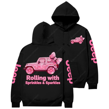 Rolling With Sprinkles Sparkles Candy Style Jp Casual Hoodie