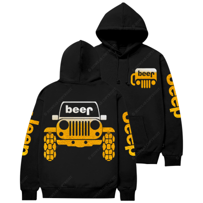 Funny Retro Beer Jp Casual Hoodie