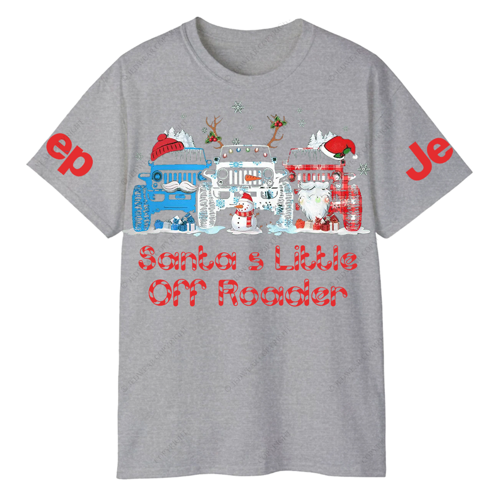 Santa’s Little Off Roader Snow Christmas Jp T-Shirt