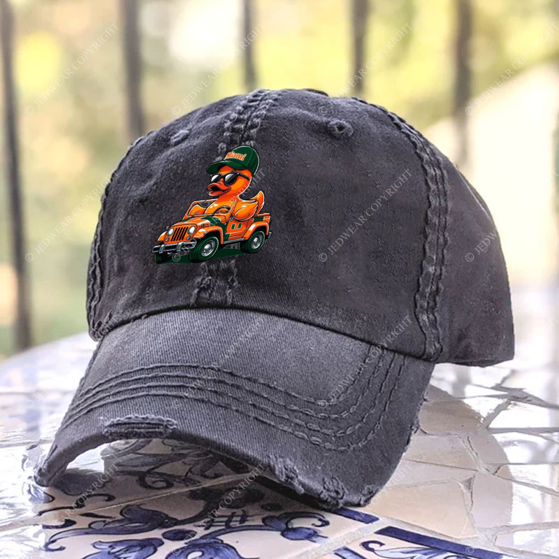 University of Miami Duck Jp Baseball Cap