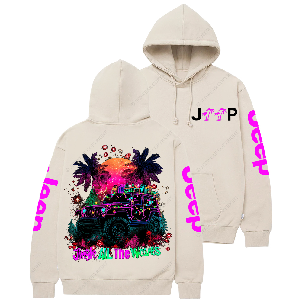 Jingle All the Waves Jp Casual Hoodie