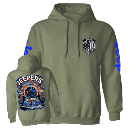 Police Jeepers Back The Blue Dover Motor Speedway Jp Casual Hoodie