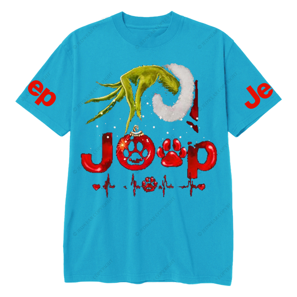 Hand Holding And Dogs Merry Christmas Jp T-Shirt