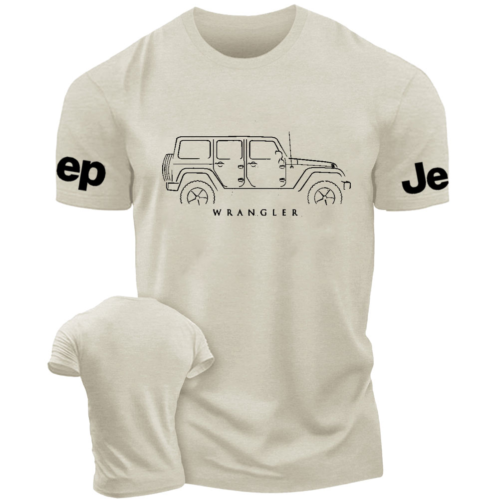 Jp Wrangler 4 Dr Line Outline T-Shirt