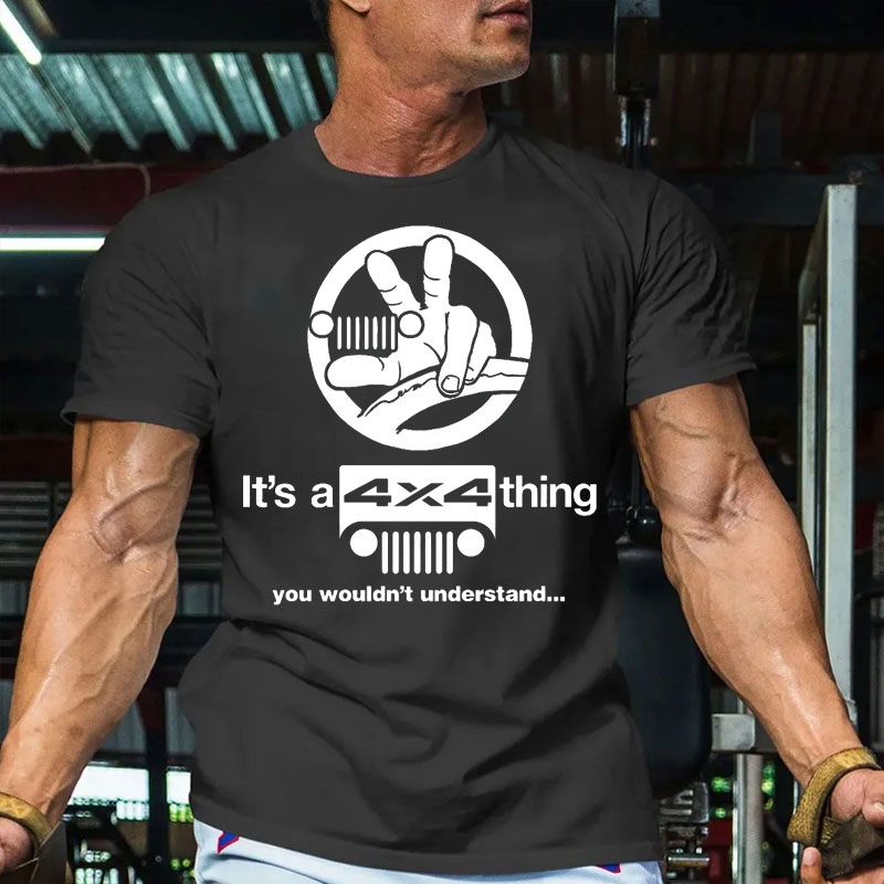 Jp Wave, It's A Jeep Thing You Wouldn't Understand Funny Offroading 4x4 Men's T-Shirt