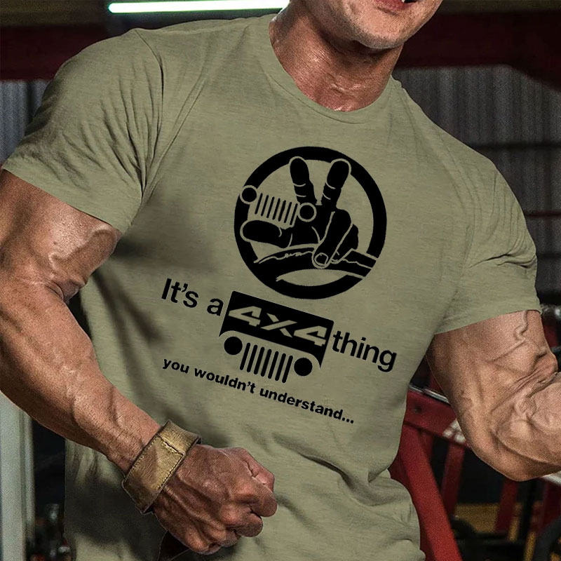 Jp Wave, It's A Jeep Thing You Wouldn't Understand Funny Offroading 4x4 Men's T-Shirt