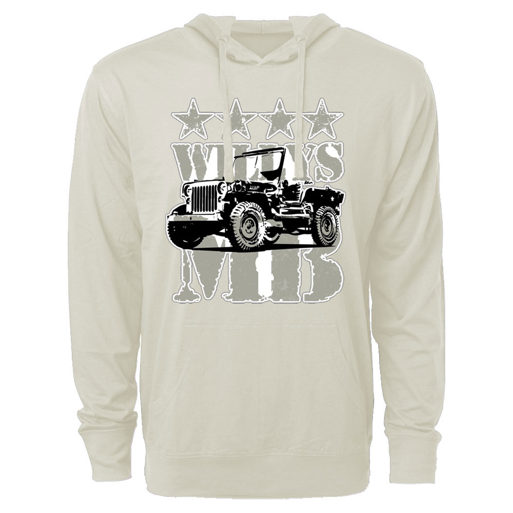 Military Vehicle Willys Mb Jp Lover Oversized Lightweight Hoodie