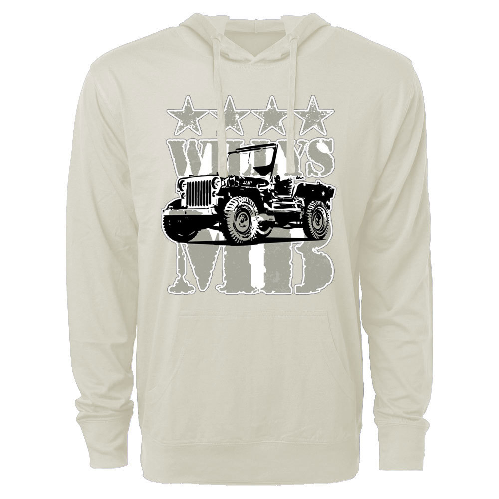 Military Vehicle Willys Mb Jp Lover Oversized Lightweight Hoodie