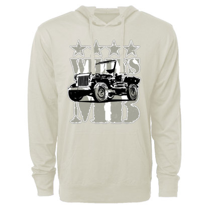 Military Vehicle Willys Mb Jp Lover Oversized Lightweight Hoodie