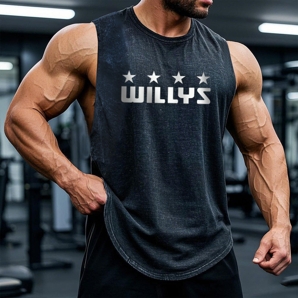 Willys Jp 4 Star Logo Men Tank