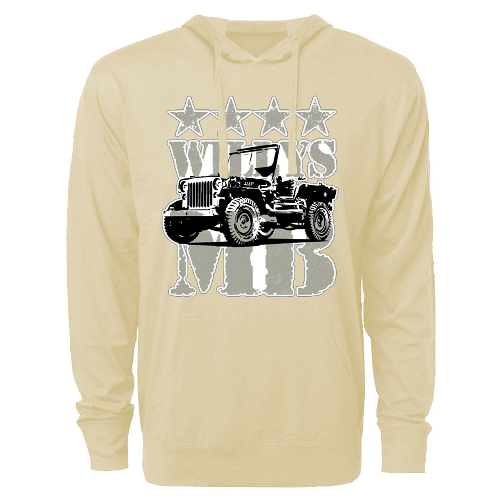 Military Vehicle Willys Mb Jp Lover Oversized Lightweight Hoodie