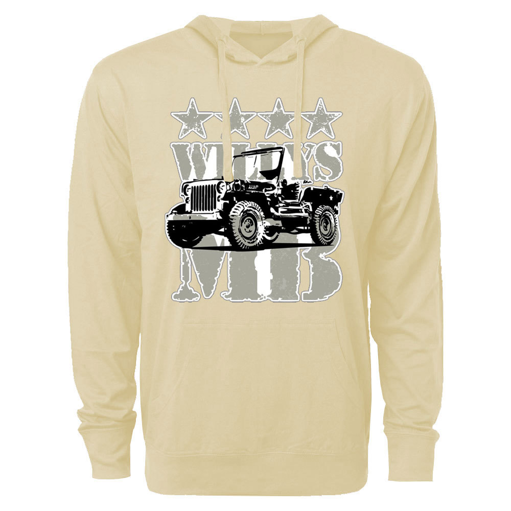 Military Vehicle Willys Mb Jp Lover Oversized Lightweight Hoodie