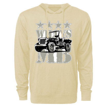Military Vehicle Willys Mb Jp Lover Oversized Lightweight Hoodie