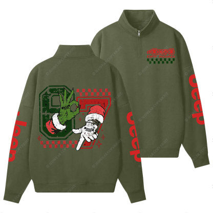 Funny Six Seven 4x4 Racing Jpmas Half-Zip Jacket Sweatshirt