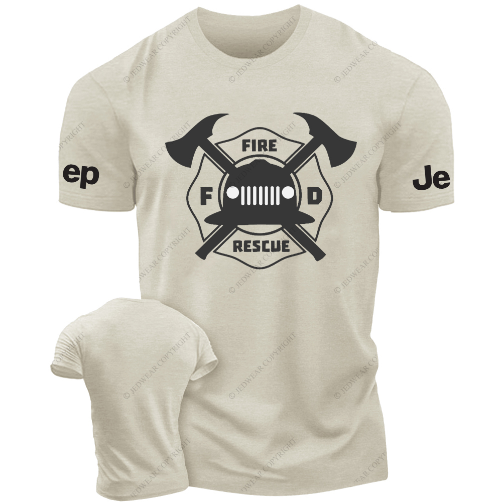 Fire Rescue  Yellow Hat Fire Fighting Tools JP T-Shirt