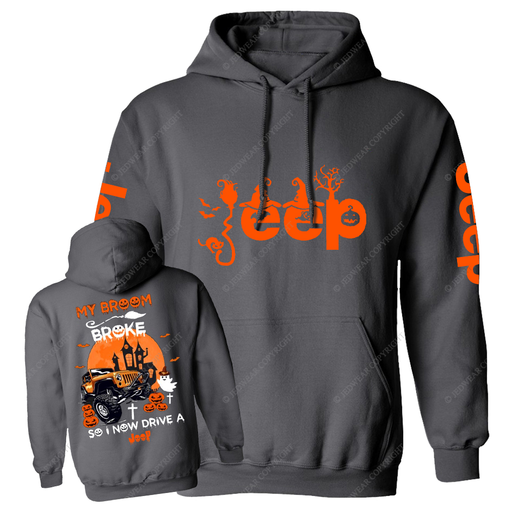 Halloween My Broom Broke So Now I Drive A Car Jp Casual Hoodie