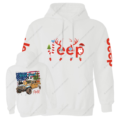Christmas Elk Sleigh Jp Casual Hoodie