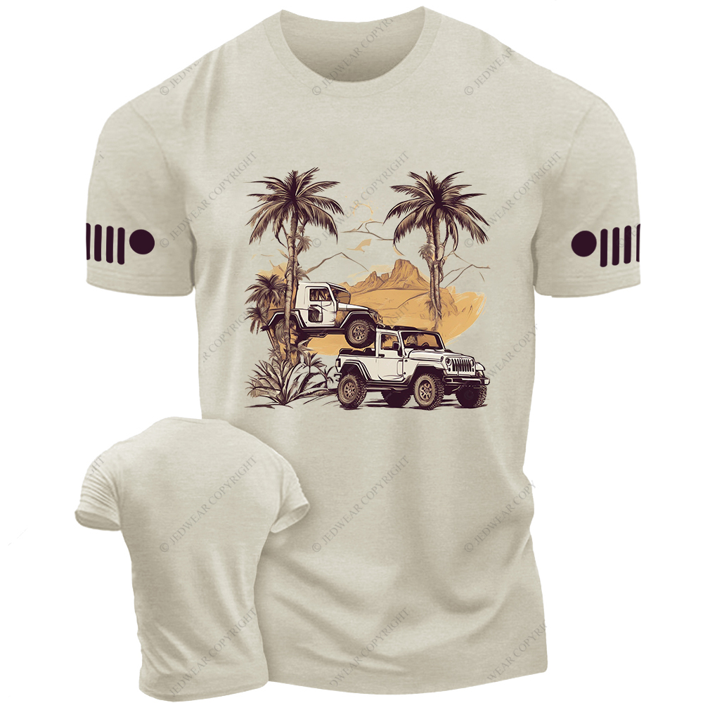 4x4 Off-Road Classic PalmTrees Jp T-Shirt