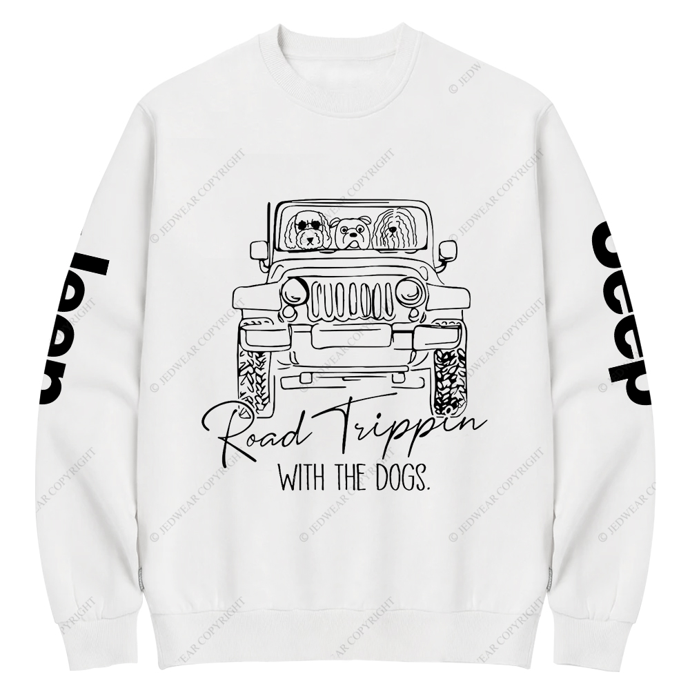 Road Tippin With The Dogs Jp Crew Neck Sweatshirt