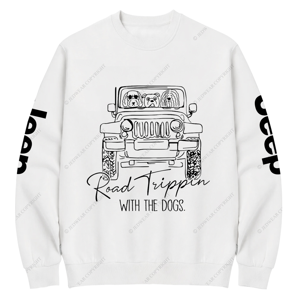 Road Tippin With The Dogs Jp Crew Neck Sweatshirt