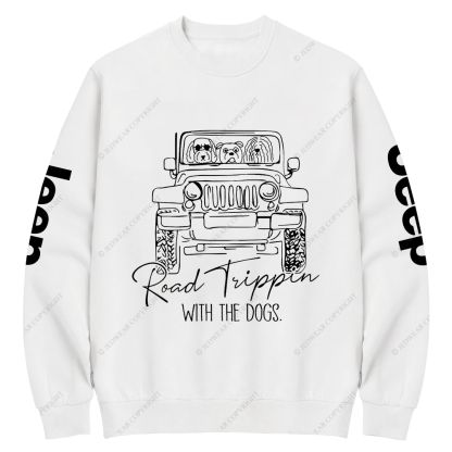 Road Tippin With The Dogs Jp Crew Neck Sweatshirt