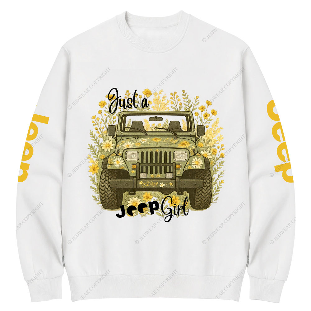 Wrangler YJ Just A Girl Jp Crew Neck Sweatshirt