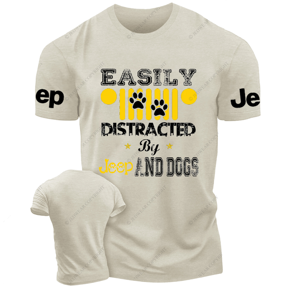 Easily Distracted By Car And Dogs Jp T-Shirt